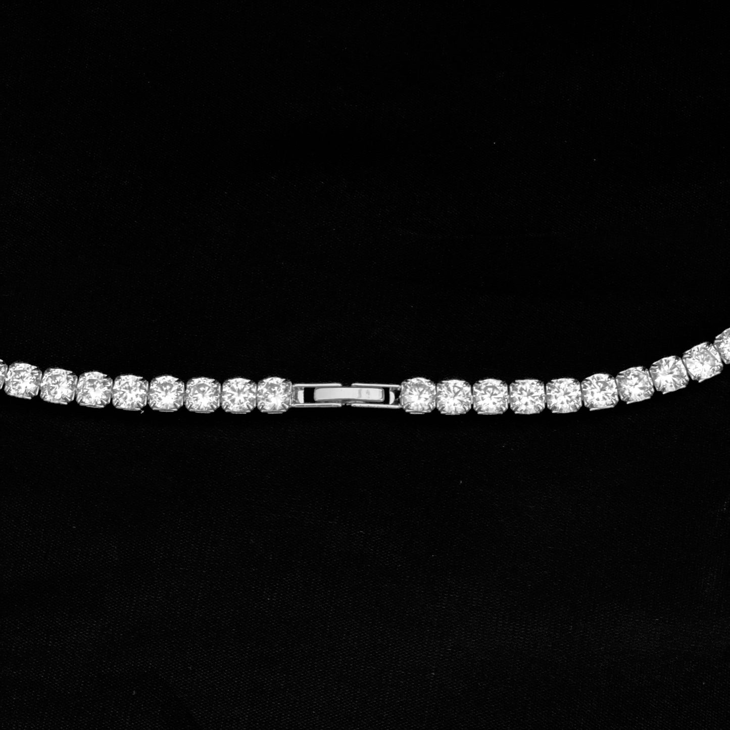 Tennis Necklace 5mm - White Gold
