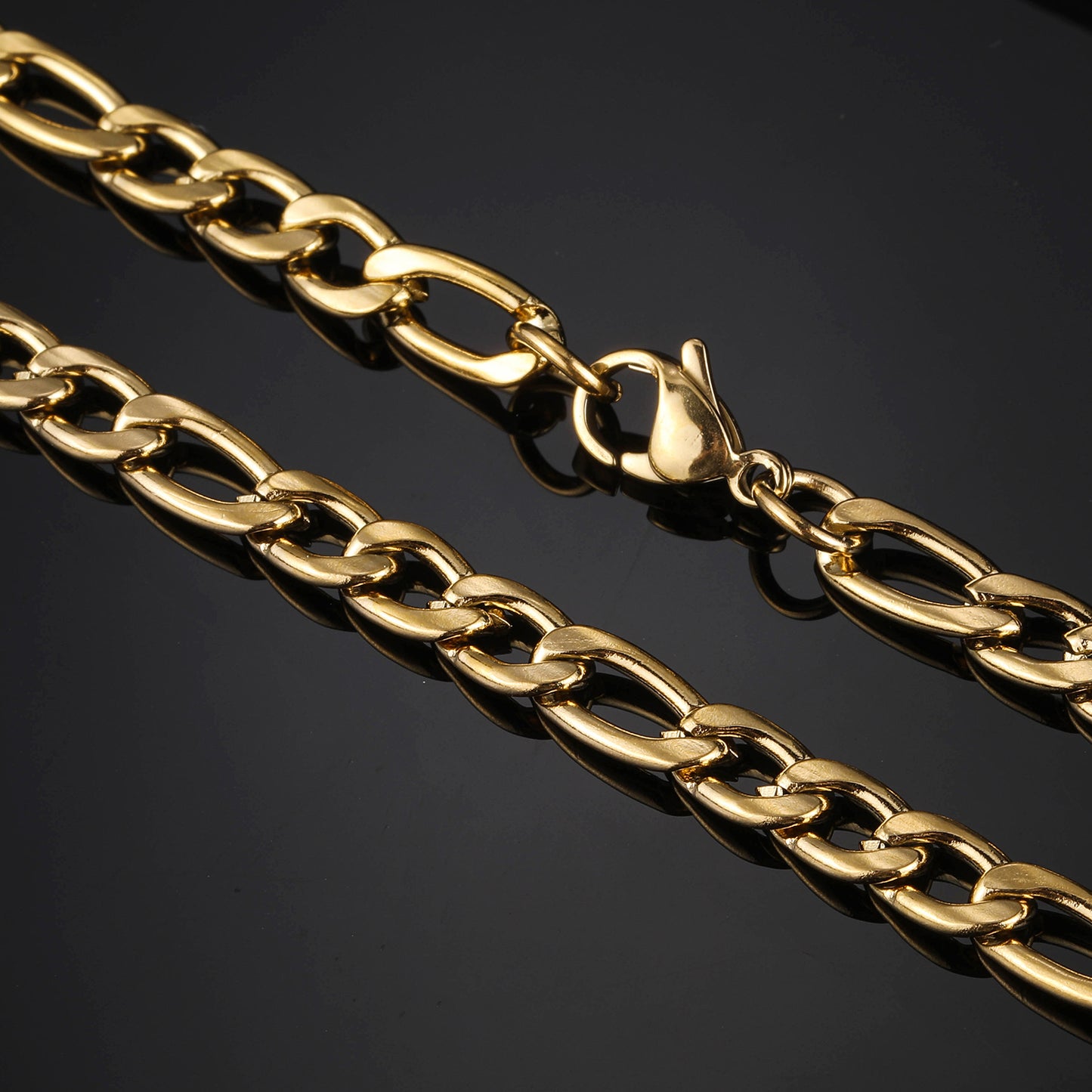 Figaro Chain 5mm - Gold